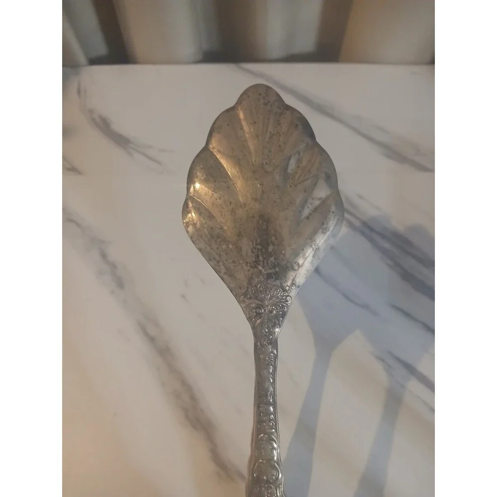Gorham Imperial Chrysanthemum Salad Tongs Silver Plate   Art Nouveau